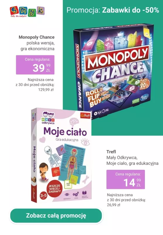 Smyk - gazetka promocyjna Promocja: Zabawki do -50% od piątku 06.06 do poniedziałku 09.06 - strona 5