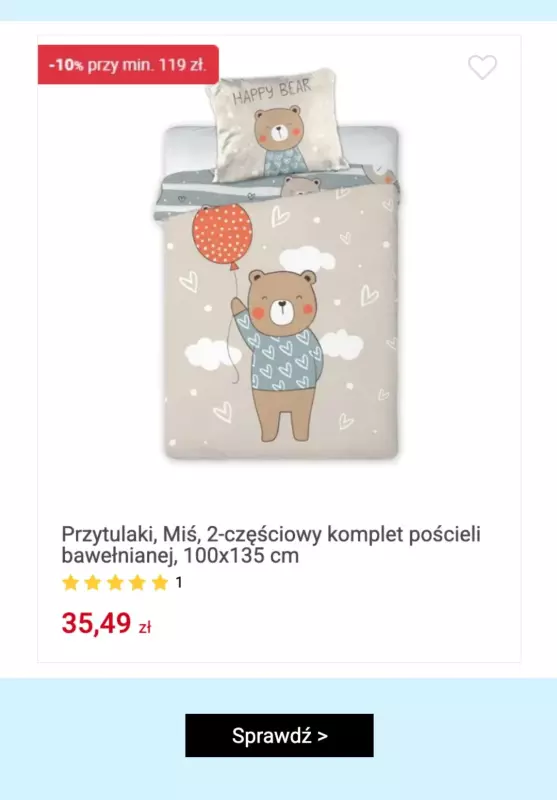 Smyk - gazetka promocyjna Komplety pościeli z rabatem 10%, 15% lub 20%!   - strona 3