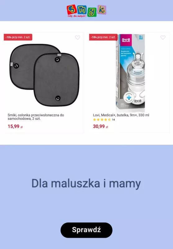 Smyk - gazetka promocyjna Miksuj dowolnie:  -10% przy zakupie min. 2 produktów od piątku 13.06 do poniedziałku 16.06 - strona 2