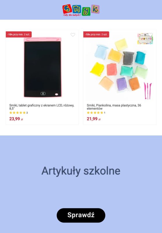 Smyk - gazetka promocyjna Miksuj dowolnie:  -10% przy zakupie min. 2 produktów od piątku 13.06 do poniedziałku 16.06 - strona 4