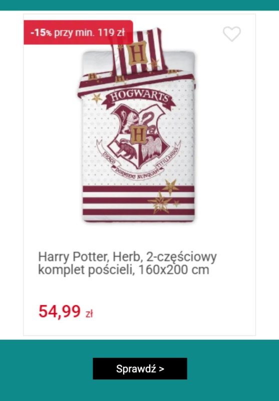 Smyk - gazetka promocyjna Do -20% na komplety pościelowe przy zakupach za min. 119 zł od wtorku 01.07  - strona 7
