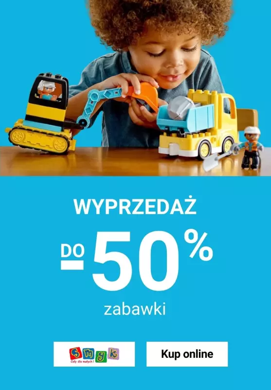 Smyk - gazetka promocyjna Do -50% wyprzedaż zabawek od poniedziałku 07.07 