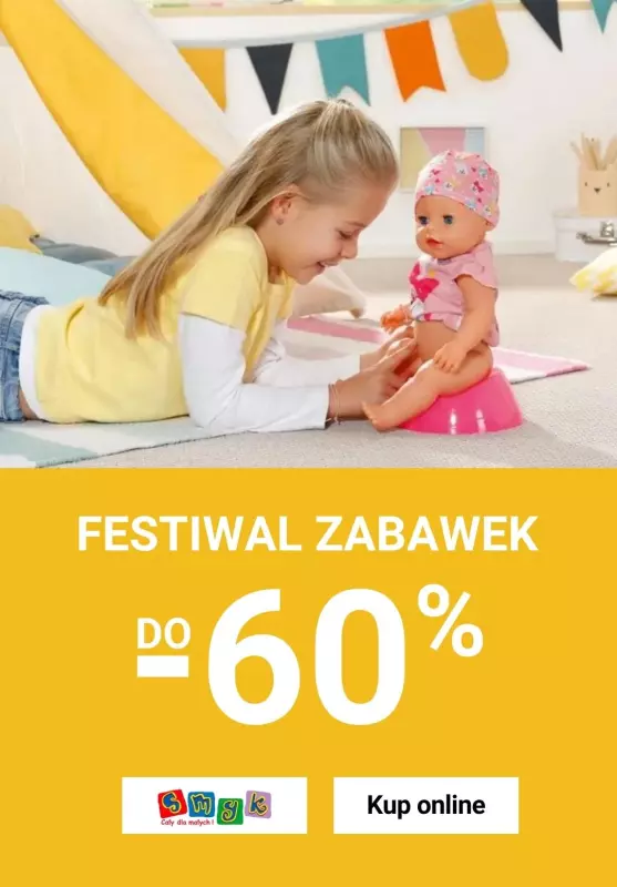 Smyk - gazetka promocyjna Do -60% festiwal zabawek od piątku 18.07 