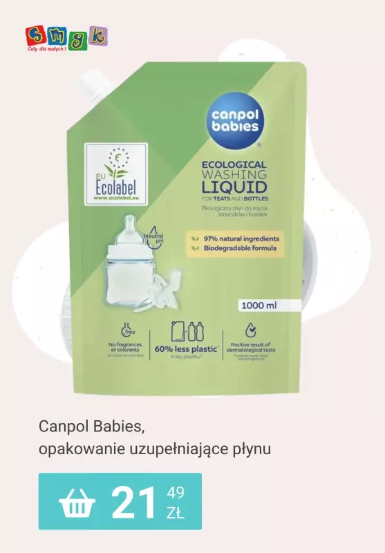 Smyk - gazetka promocyjna Pielęgnacja i higiena Maluszka: -20% na drugi tańszy produkt od czwartku 24.07 do poniedziałku 28.07 - strona 4