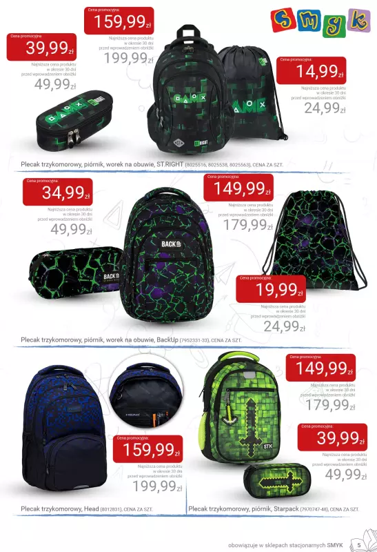 Smyk - gazetka promocyjna Katalog Smyk - Back to School od czwartku 31.07 do soboty 16.08 - strona 5