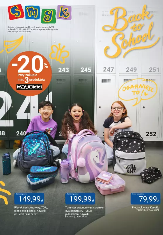 Smyk - gazetka promocyjna Katalog Smyk - Back to School  