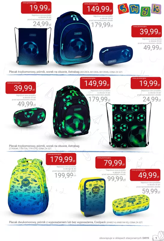 Smyk - gazetka promocyjna Katalog Smyk - Back to School od czwartku 31.07 do soboty 16.08 - strona 9