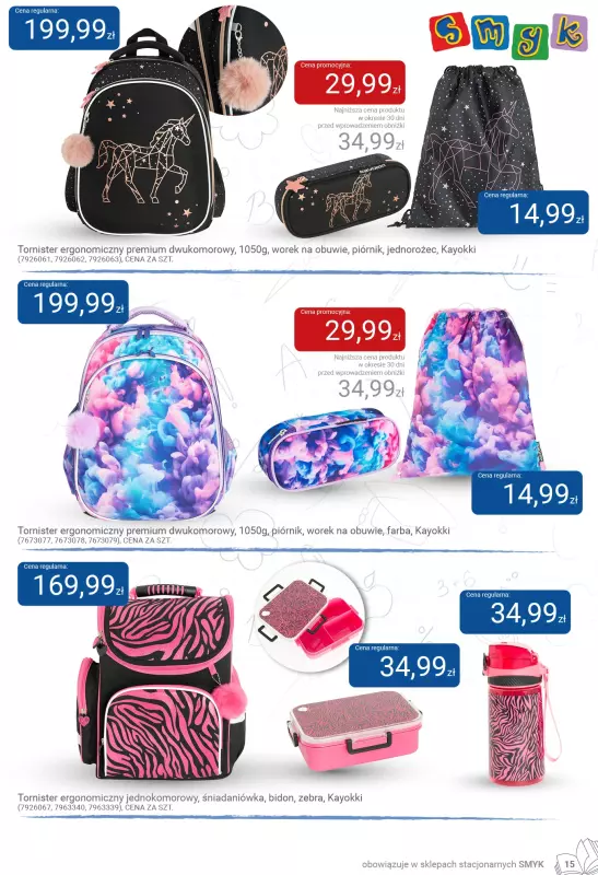 Smyk - gazetka promocyjna Katalog Smyk - Back to School od czwartku 31.07 do soboty 16.08 - strona 15