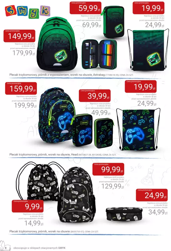 Smyk - gazetka promocyjna Katalog Smyk - Back to School od czwartku 31.07 do soboty 16.08 - strona 8