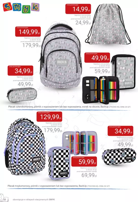 Smyk - gazetka promocyjna Katalog Smyk - Back to School od czwartku 31.07 do soboty 16.08 - strona 22
