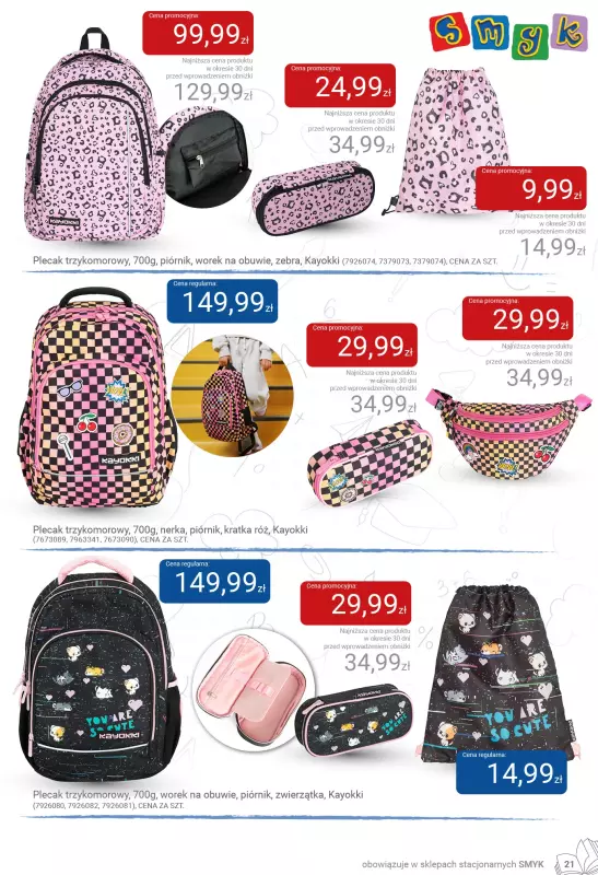 Smyk - gazetka promocyjna Katalog Smyk - Back to School od czwartku 31.07 do soboty 16.08 - strona 21