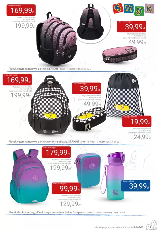 Smyk - gazetka promocyjna Katalog Smyk - Back to School od czwartku 31.07 do soboty 16.08 - strona 19