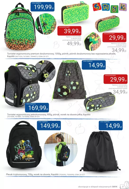 Smyk - gazetka promocyjna Katalog Smyk - Back to School od czwartku 31.07 do soboty 16.08 - strona 7