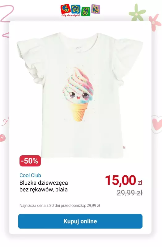 Smyk - gazetka promocyjna Wyprzedaż do -70% — dla Dziewczynek   - strona 2