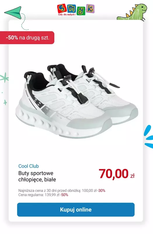 Smyk - gazetka promocyjna -50% na DRUGI PRODUKT z wyprzedaży! od środy 06.08 do poniedziałku 11.08 - strona 13