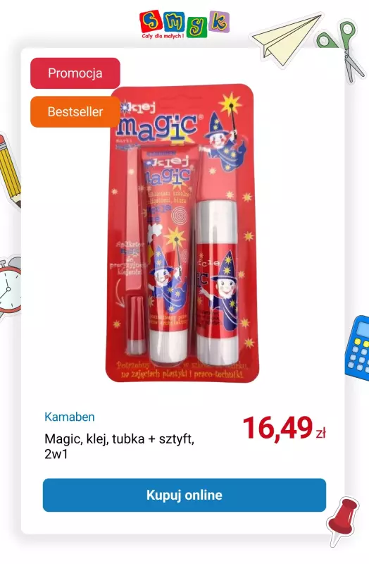 Smyk - gazetka promocyjna Nawet 25% rabatu na artykuły szkolne! od poniedziałku 11.08 do środy 13.08 - strona 13
