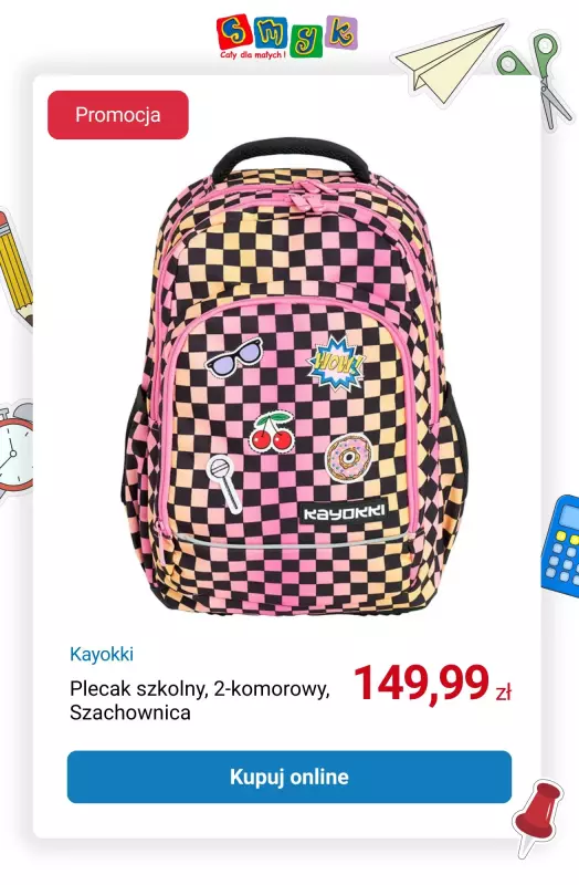 Smyk - gazetka promocyjna Nawet 25% rabatu na artykuły szkolne! od poniedziałku 11.08 do środy 13.08 - strona 8