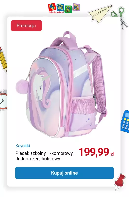 Smyk - gazetka promocyjna Nawet 25% rabatu na artykuły szkolne! od poniedziałku 11.08 do środy 13.08 - strona 11