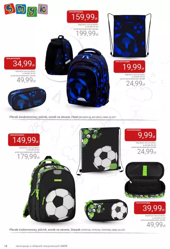 Smyk - gazetka promocyjna Katalog Smyk - Powrót do szkoły od czwartku 21.08 do środy 03.09 - strona 18