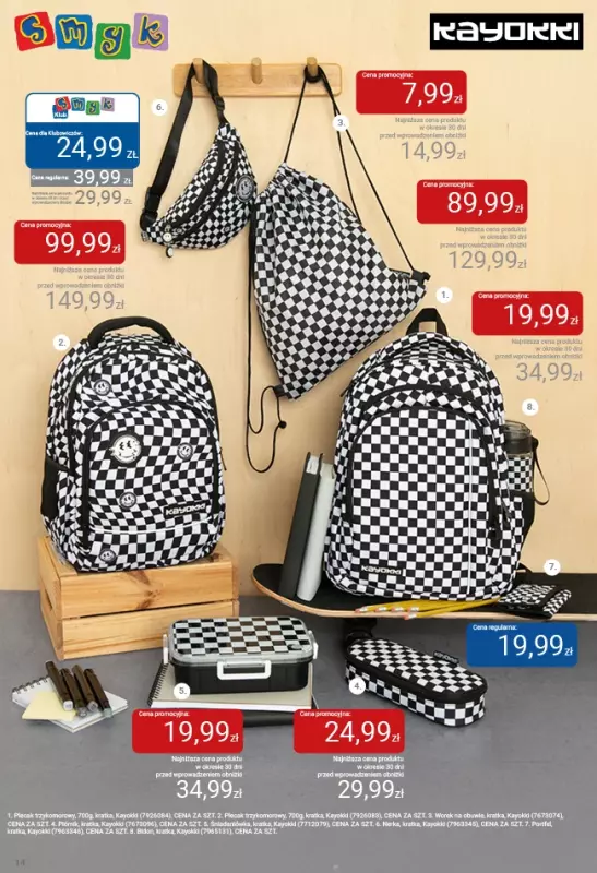 Smyk - gazetka promocyjna Katalog Smyk - Powrót do szkoły od czwartku 21.08 do środy 03.09 - strona 14