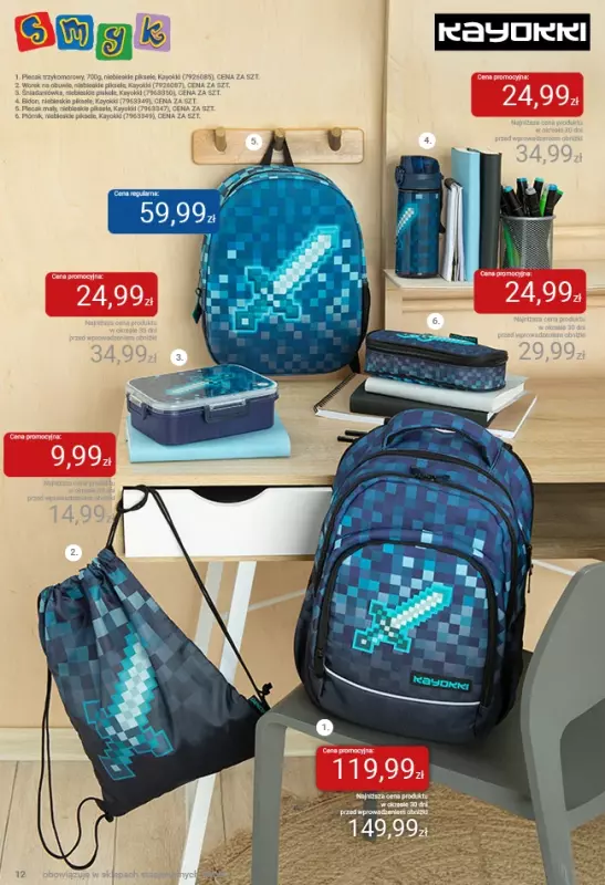 Smyk - gazetka promocyjna Katalog Smyk - Powrót do szkoły od czwartku 21.08 do środy 03.09 - strona 12