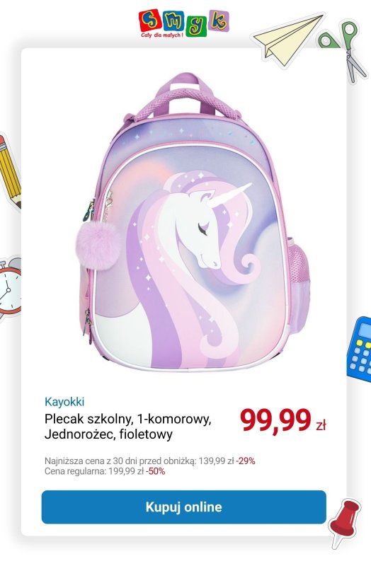 Smyk - gazetka promocyjna Do -70% na plecaki, worki i piórniki od środy 27.08 do wtorku 30.09 - strona 3