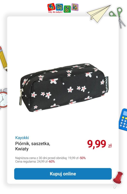 Smyk - gazetka promocyjna Do -70% na plecaki, worki i piórniki od środy 27.08 do wtorku 30.09 - strona 14