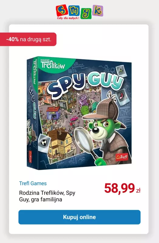 Smyk - gazetka promocyjna TREFL Gry i puzzle: -40% na drugi produkt od środy 27.08 do środy 03.09 - strona 7