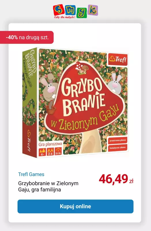 Smyk - gazetka promocyjna TREFL Gry i puzzle: -40% na drugi produkt od środy 27.08 do środy 03.09 - strona 10