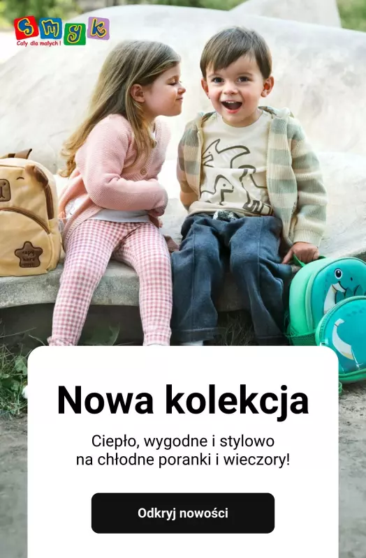 Smyk - gazetka promocyjna Nowa kolekcja - ciepło, wygodnie i stylowo! od czwartku 04.09 do środy 10.09