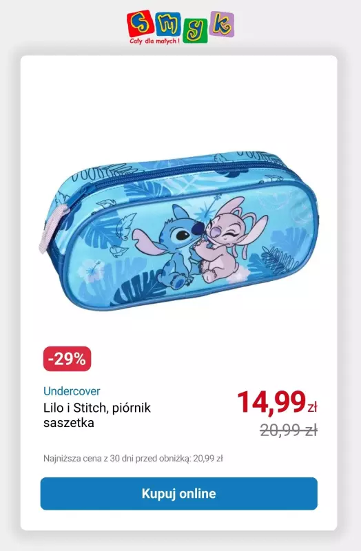 Smyk - gazetka promocyjna Do -70% uzupełnij wyprawkę szkolną! od poniedziałku 08.09 do wtorku 30.09 - strona 4