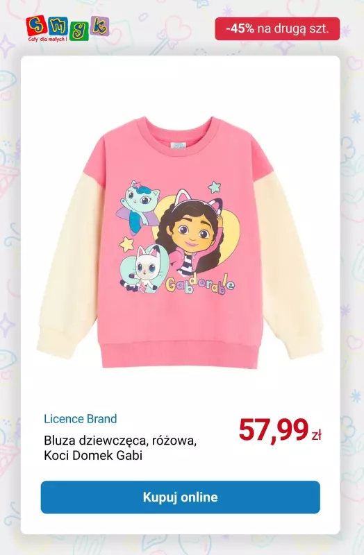 Smyk - gazetka promocyjna Ubrania i buty: -45% na drugi tańszy produkt   - strona 3