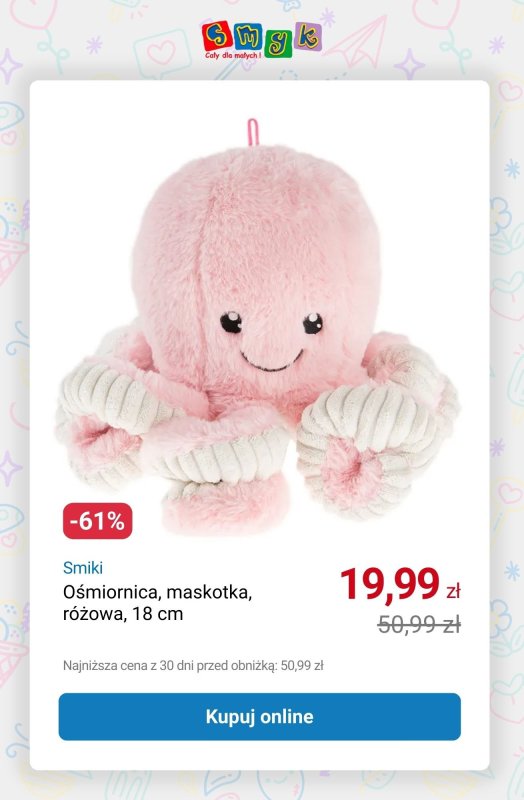 Smyk - gazetka promocyjna Do -50% na wybrane produkty SMIKI od środy 17.09 do niedzieli 21.09 - strona 12