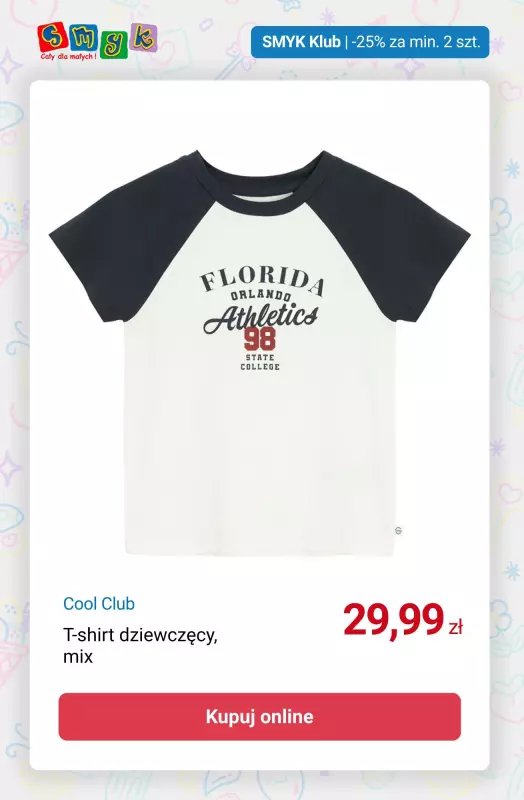Smyk - gazetka promocyjna -25% przy zakupie min. 2 produktów - tylko dla Klubowiczów!   - strona 2