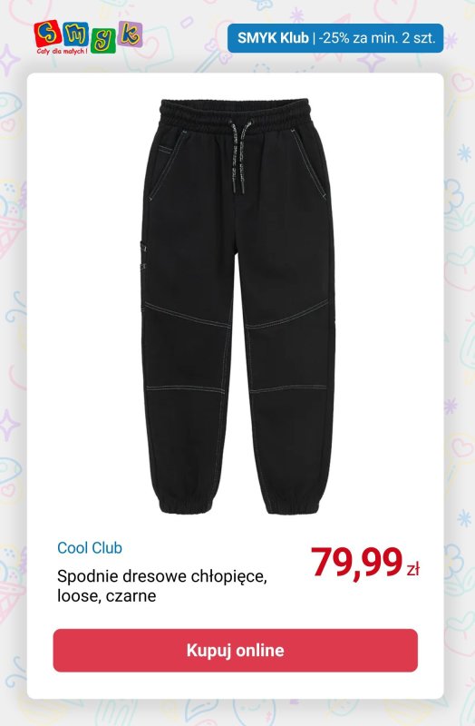 Smyk - gazetka promocyjna -25% przy zakupie min. 2 produktów - tylko dla Klubowiczów! od czwartku 18.09 do poniedziałku 22.09 - strona 9