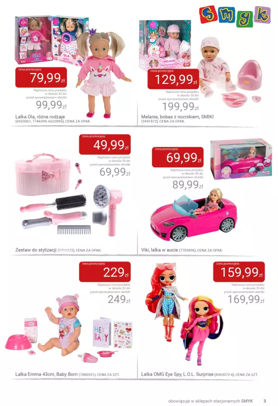 Smyk - gazetka promocyjna Jesienne zabawy pełne radości - katalog od wtorku 23.09 do soboty 04.10 - strona 3
