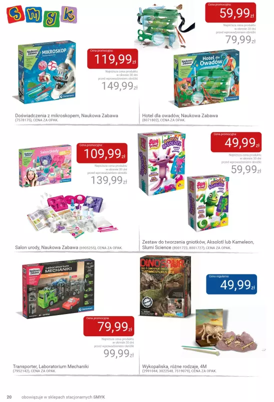Smyk - gazetka promocyjna Jesienne zabawy pełne radości - katalog od wtorku 23.09 do soboty 04.10 - strona 20