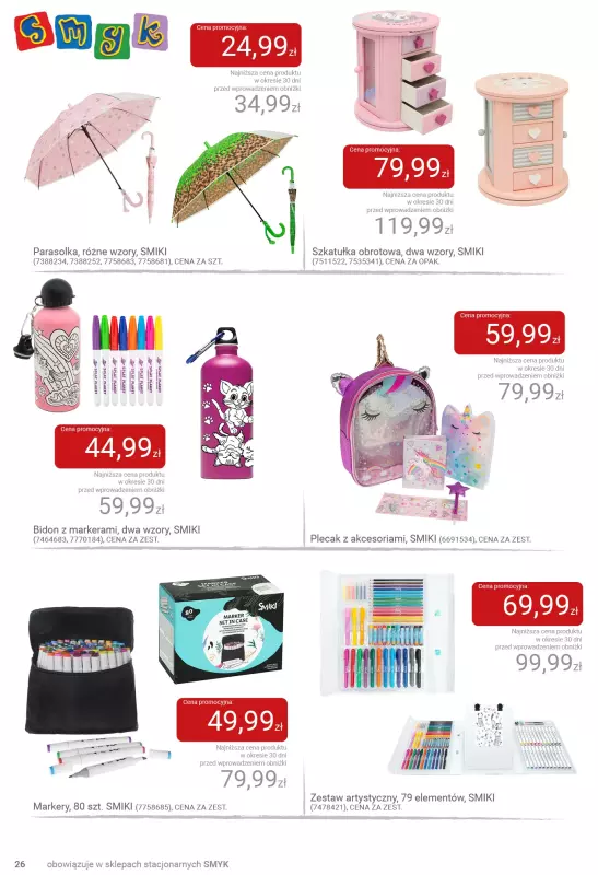 Smyk - gazetka promocyjna Jesienne zabawy pełne radości - katalog od wtorku 23.09 do soboty 04.10 - strona 26