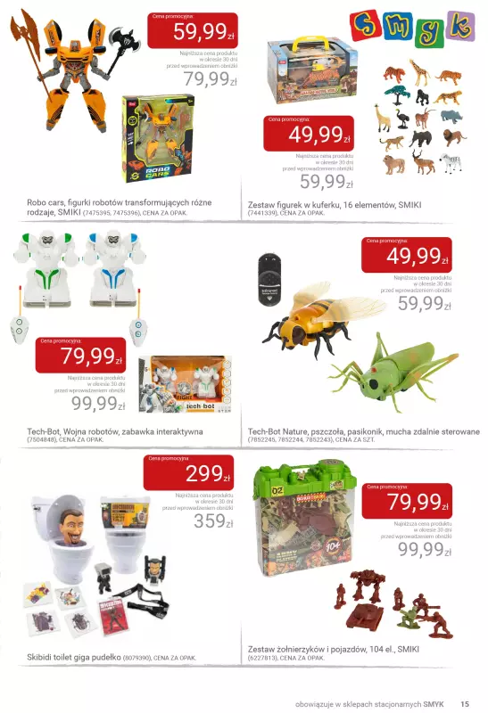 Smyk - gazetka promocyjna Jesienne zabawy pełne radości - katalog od wtorku 23.09 do soboty 04.10 - strona 15