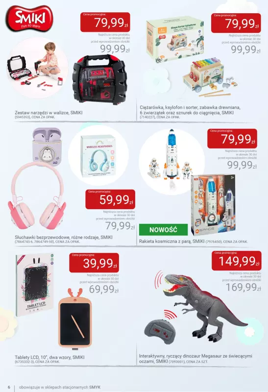 Smyk - gazetka promocyjna Jesienne zabawy pełne radości - katalog od wtorku 23.09 do soboty 04.10 - strona 6