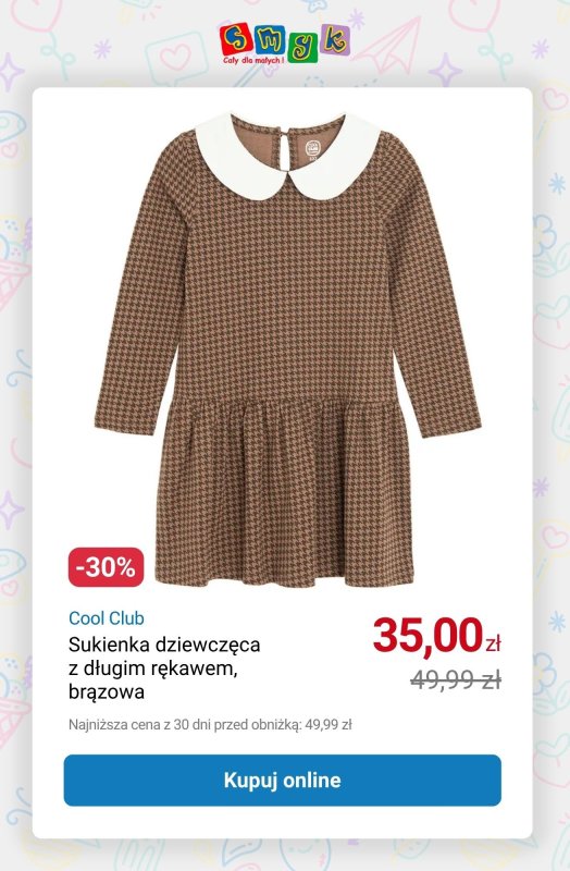 Smyk - gazetka promocyjna Wyprzedaż do -50% | Dziewczynka od środy 01.10 do wtorku 07.10 - strona 7