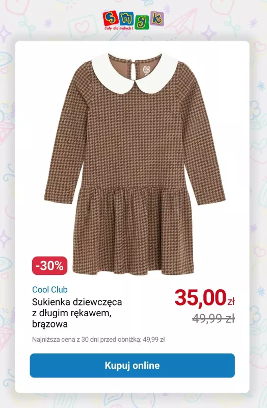 Smyk - gazetka promocyjna Wyprzedaż do -50% | Dziewczynka od środy 01.10 do wtorku 07.10 - strona 7