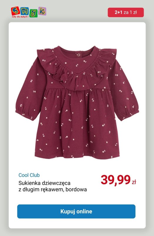 Smyk - gazetka promocyjna 2+1 za 1 zł na wybrane ubrania niemowlęce od piątku 03.10 do środy 08.10 - strona 9