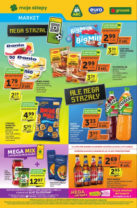 Groszek - gazetka promocyjna Gazetka Market od czwartku 27.06 do wtorku 09.07