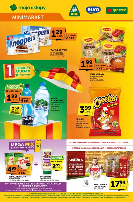 Groszek - gazetka promocyjna Gazetka Minimarket od czwartku 11.07 do wtorku 23.07