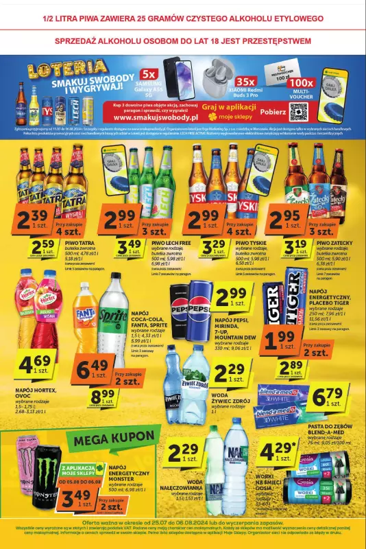 Groszek - gazetka promocyjna Gazetka Market od czwartku 25.07 do wtorku 06.08 - strona 4