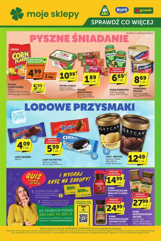 Groszek - gazetka promocyjna Sprawdź, co więcej od czwartku 05.09 do wtorku 17.09