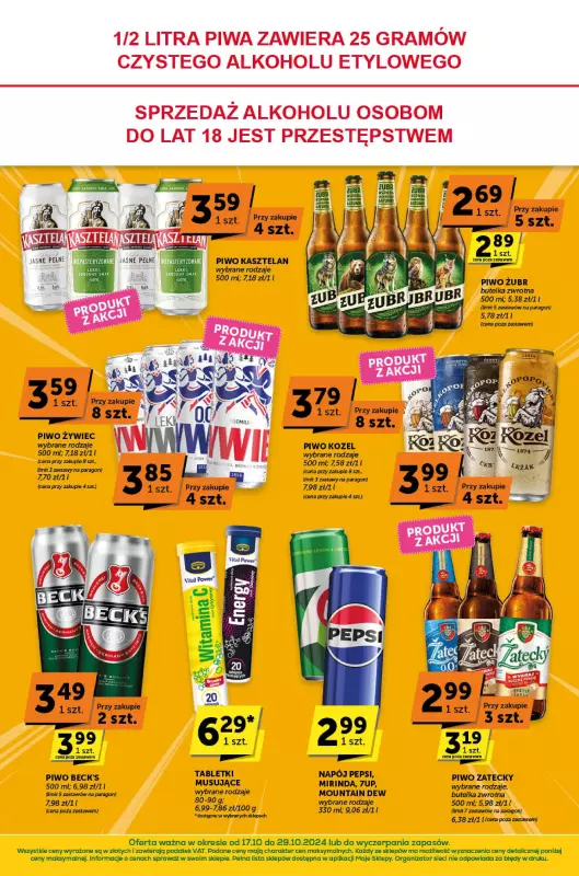 Groszek - gazetka promocyjna Gazetka Minimarket od czwartku 17.10 do wtorku 29.10 - strona 8