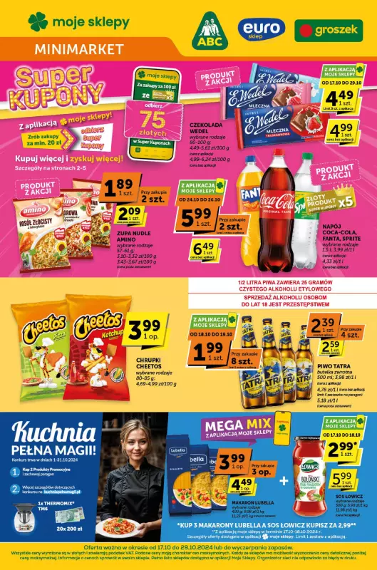 Groszek - gazetka promocyjna Gazetka Minimarket od czwartku 17.10 do wtorku 29.10