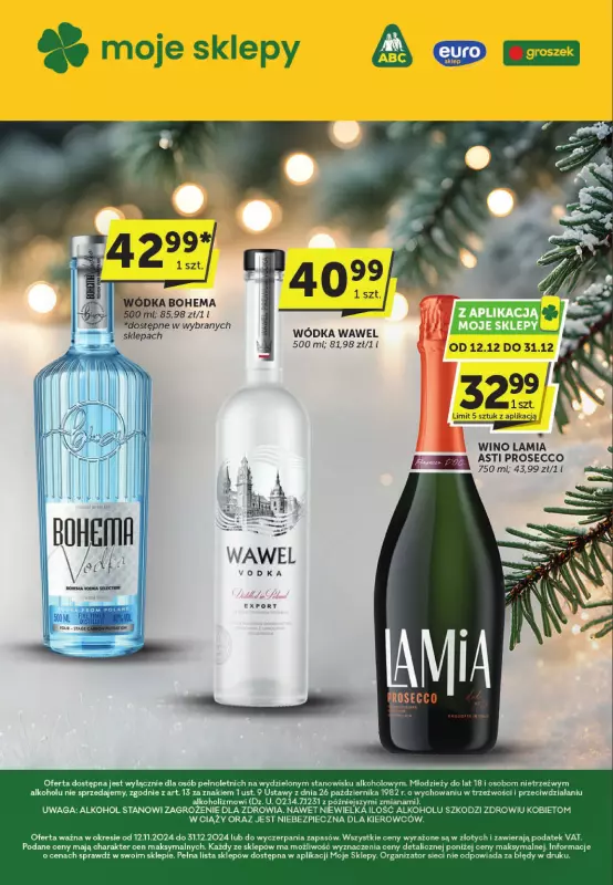 Groszek - gazetka promocyjna Katalog alkoholowy  do wtorku 31.12